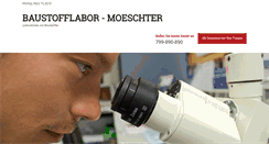 Desktop Screenshot of baustofflabor-moeschter.de
